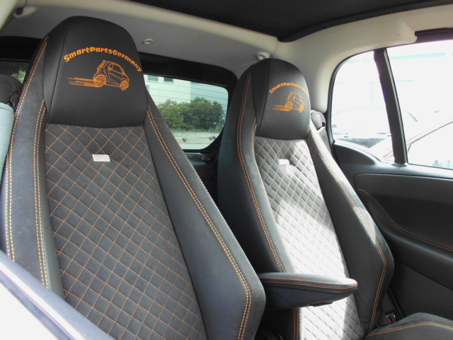 Leather Seat Covers for seriell Seats Smart Fortwo 451 -SPG